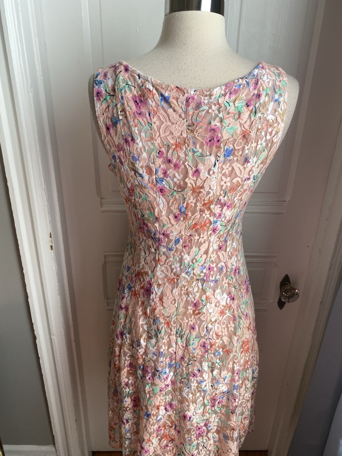 PRECEPTION NEW YORK PINK FLORAL LACE PULLOVER DRESS-PINK SWEATER TOP-SIZES!