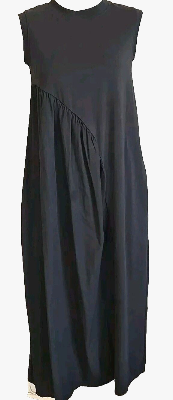 Alpha Studio Tank Dress Sleeveless Long Modernist Maternity EU 40 US S/M
