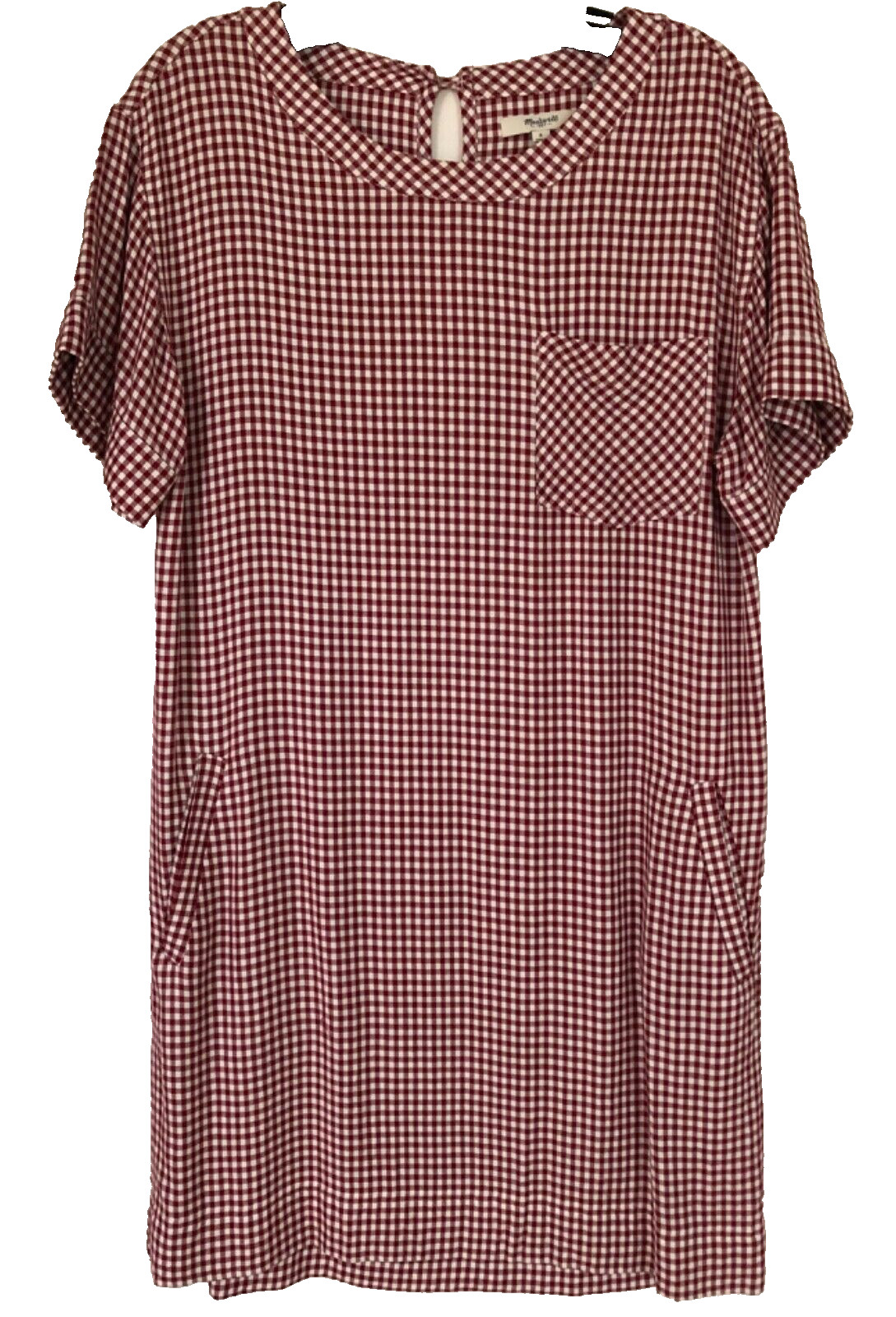 Madewell Excellent Condition Fresh Style Gingham Dress in Red & White Size Small