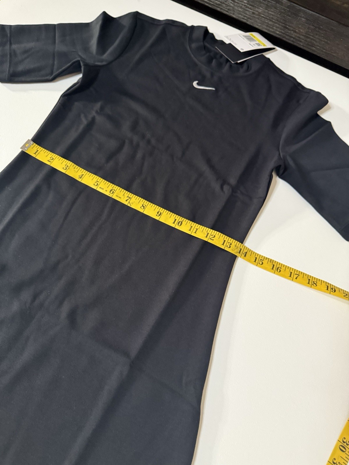 Nike Sportswear Essential Tight Crewneck Midi Dress NWT Black Small
