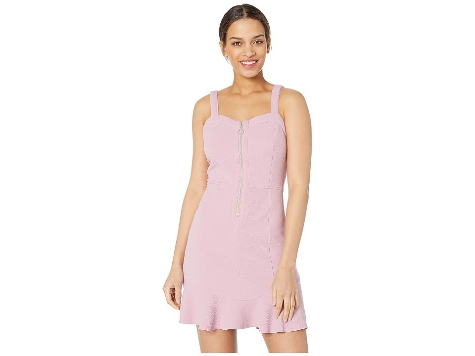 J.O.A. Sweetheart Neck Fit and Flare Dress (Lilac) Women’s Dress Size M