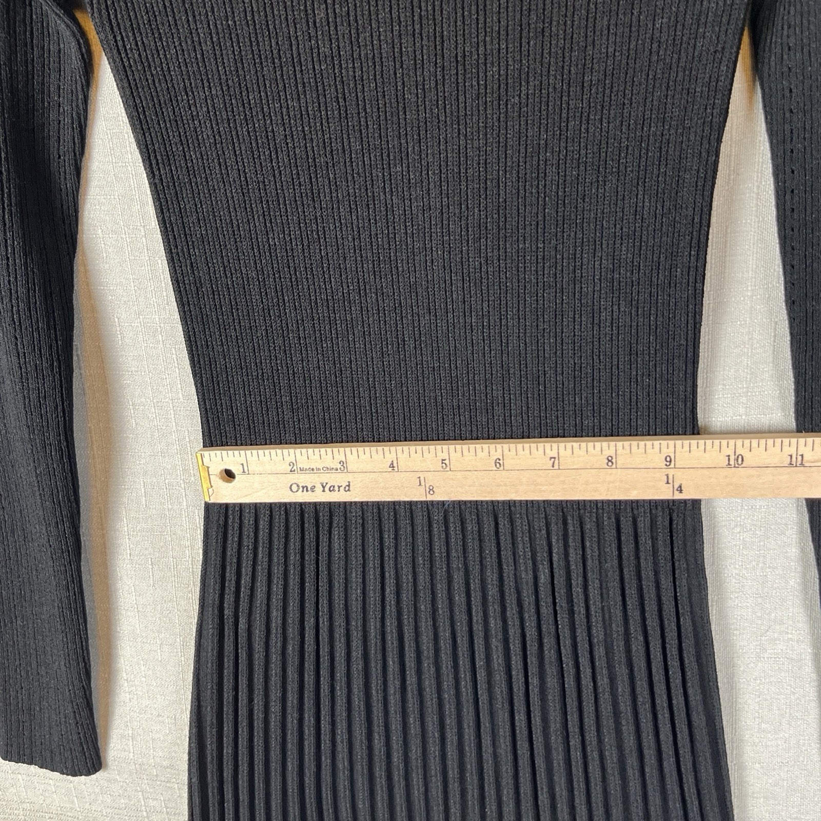 Veronica Beard Black Nami Ribbed Knit Long Sweater Dress Size XS Capsule $498