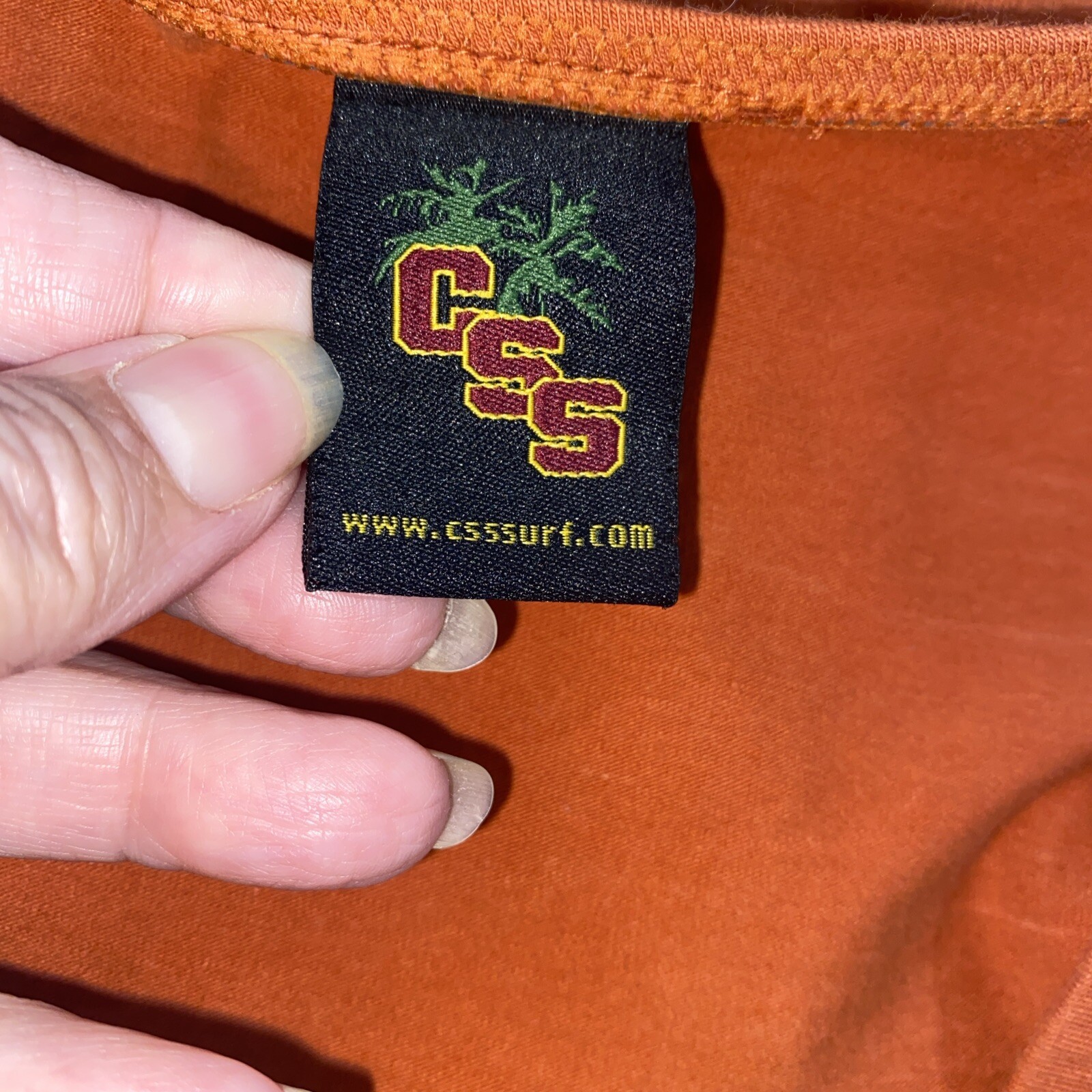 CSS Surf Women’s Orange Strapless Dress Texas Longhorns Football Skirt Large