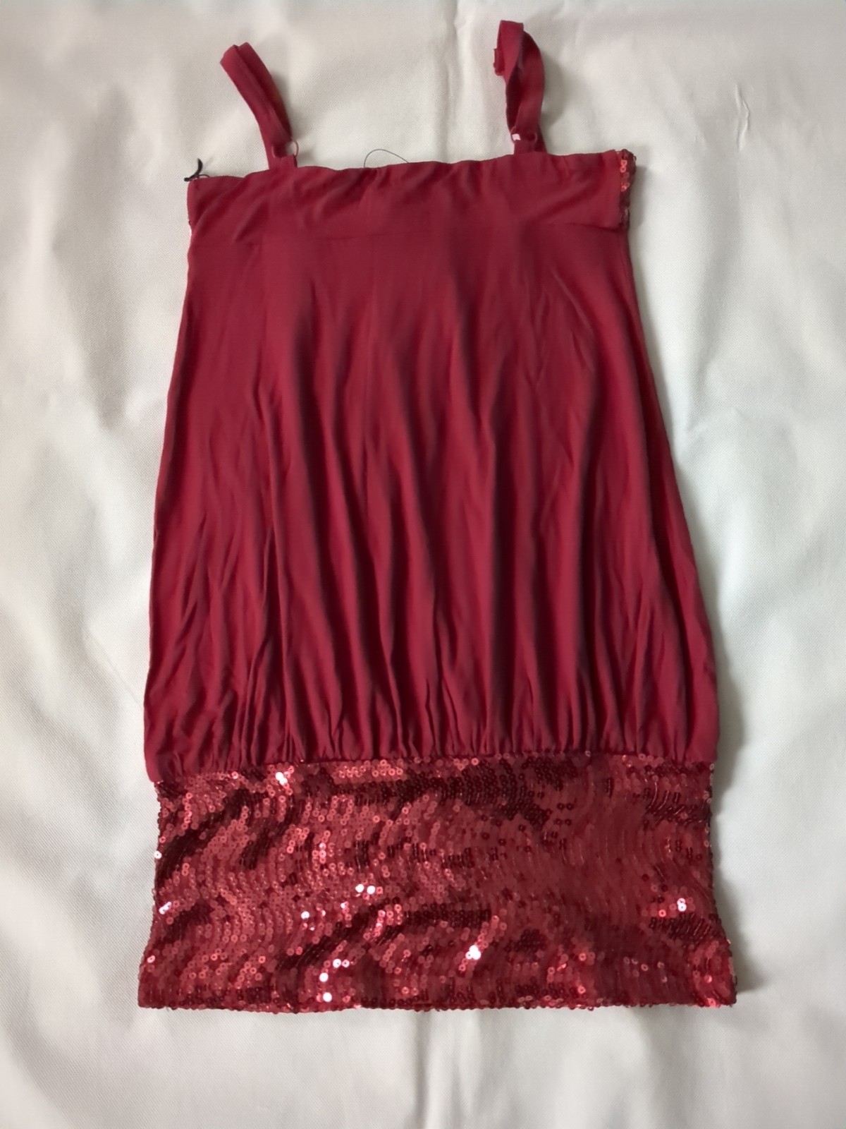 Vertigo Paris Womens Size Small Cocktail Mini Dress/Top Red Sequin Sexy NWT$120
