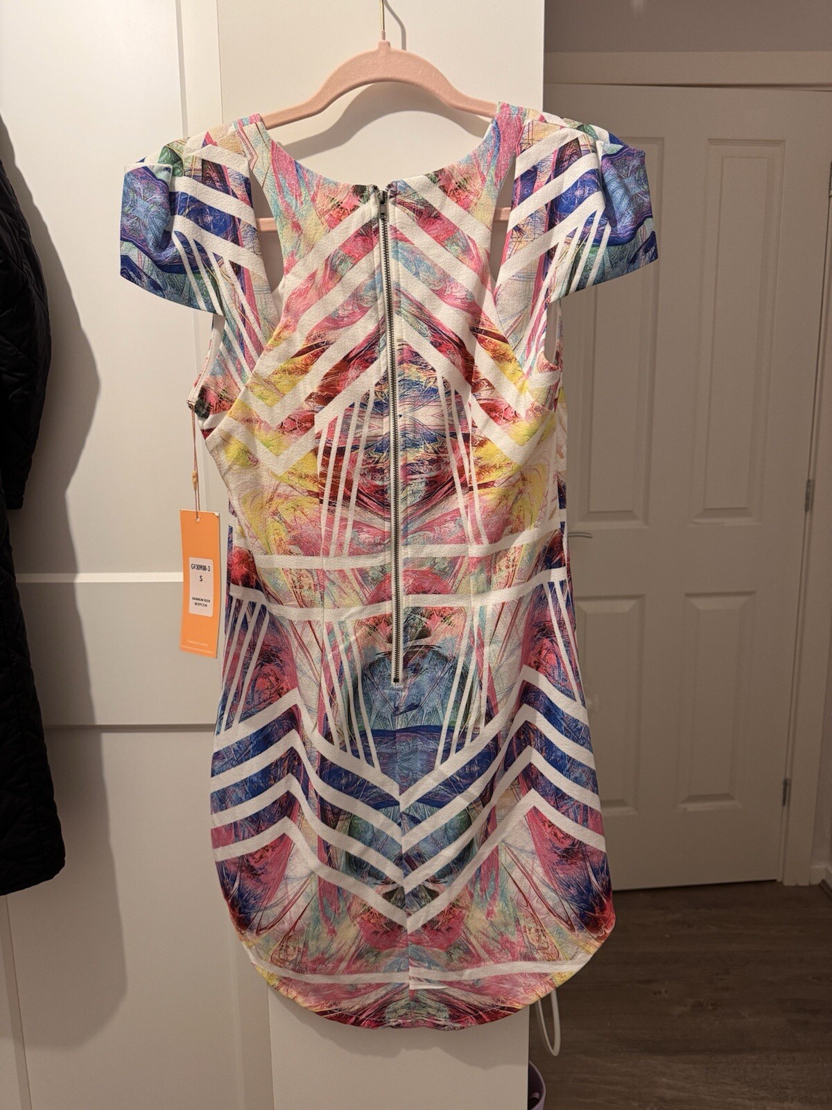 Ginger Fizz Disco Mini Cut Out Dress Size UK8 (small) – Multicolour