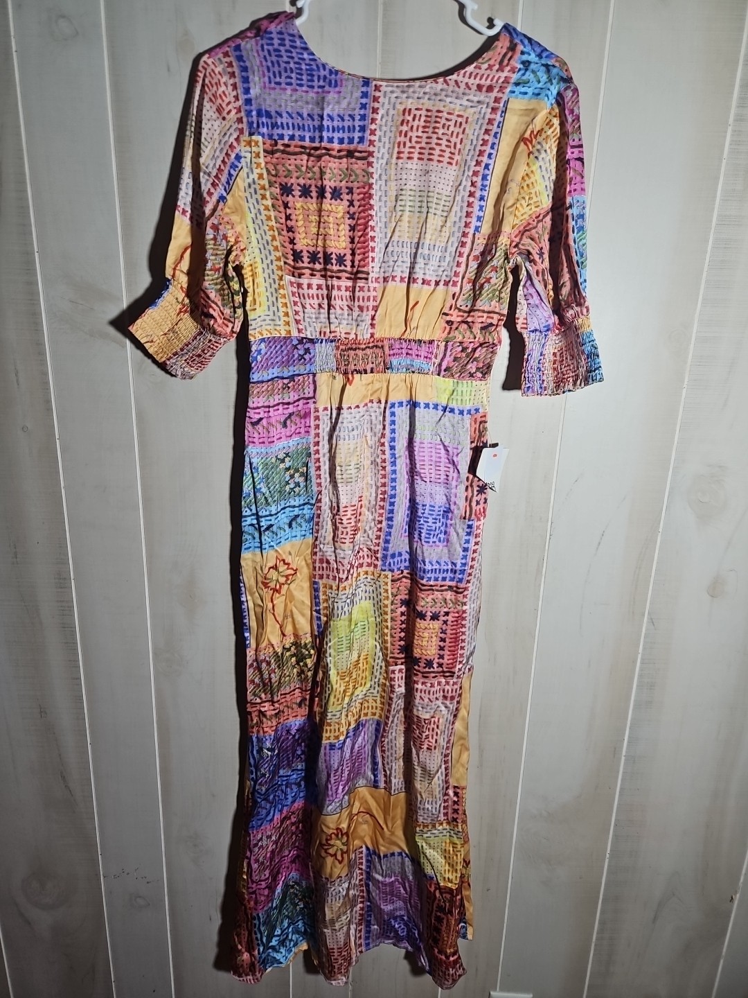 Never Fully Dressed May Patchwork Maxi Dress Sz 6 NWT Eclectic Boho Gypsy