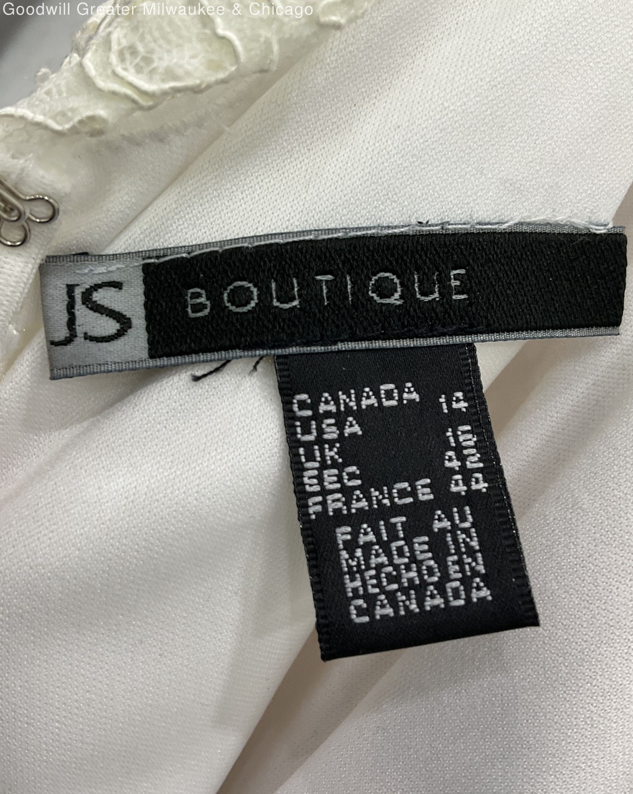 (NWT) JS Boutique Women’s White/Black Carson Pirie Scott Dress Size 14
