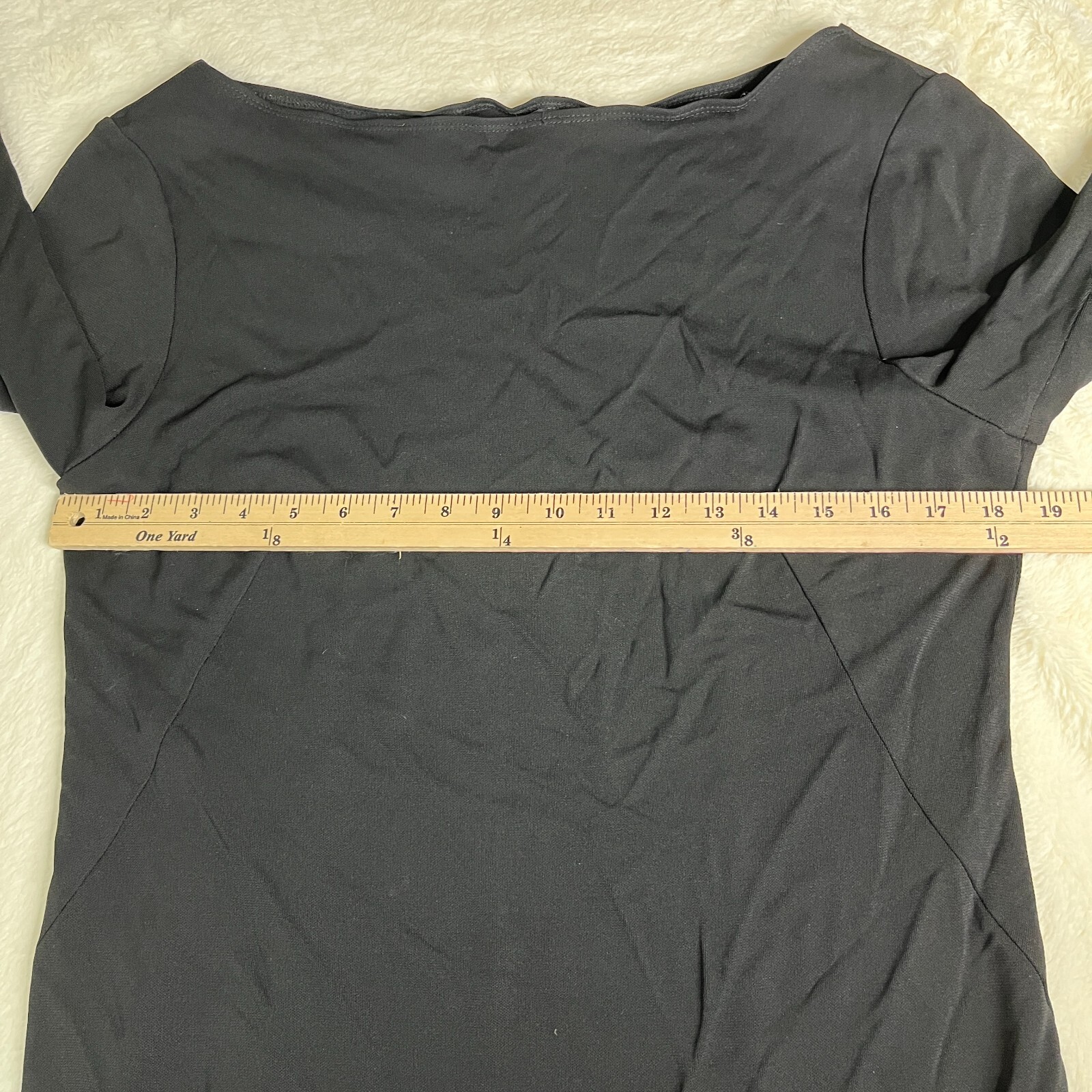 Finity Dress Womens 12 Black 3/4 sleeves
