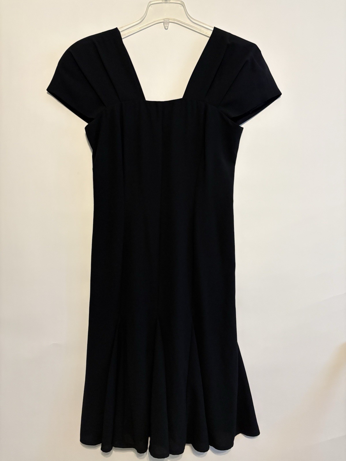 Liz Claiborne Vintage Dress Sz 8 Shoulder Pads Goth Whimsigoth Mourning 90s Y2K