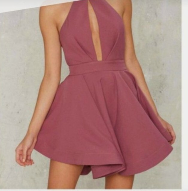 Nasty Gal Ginger fizz shanghai surprise sheer back fit flare cutout dress xs