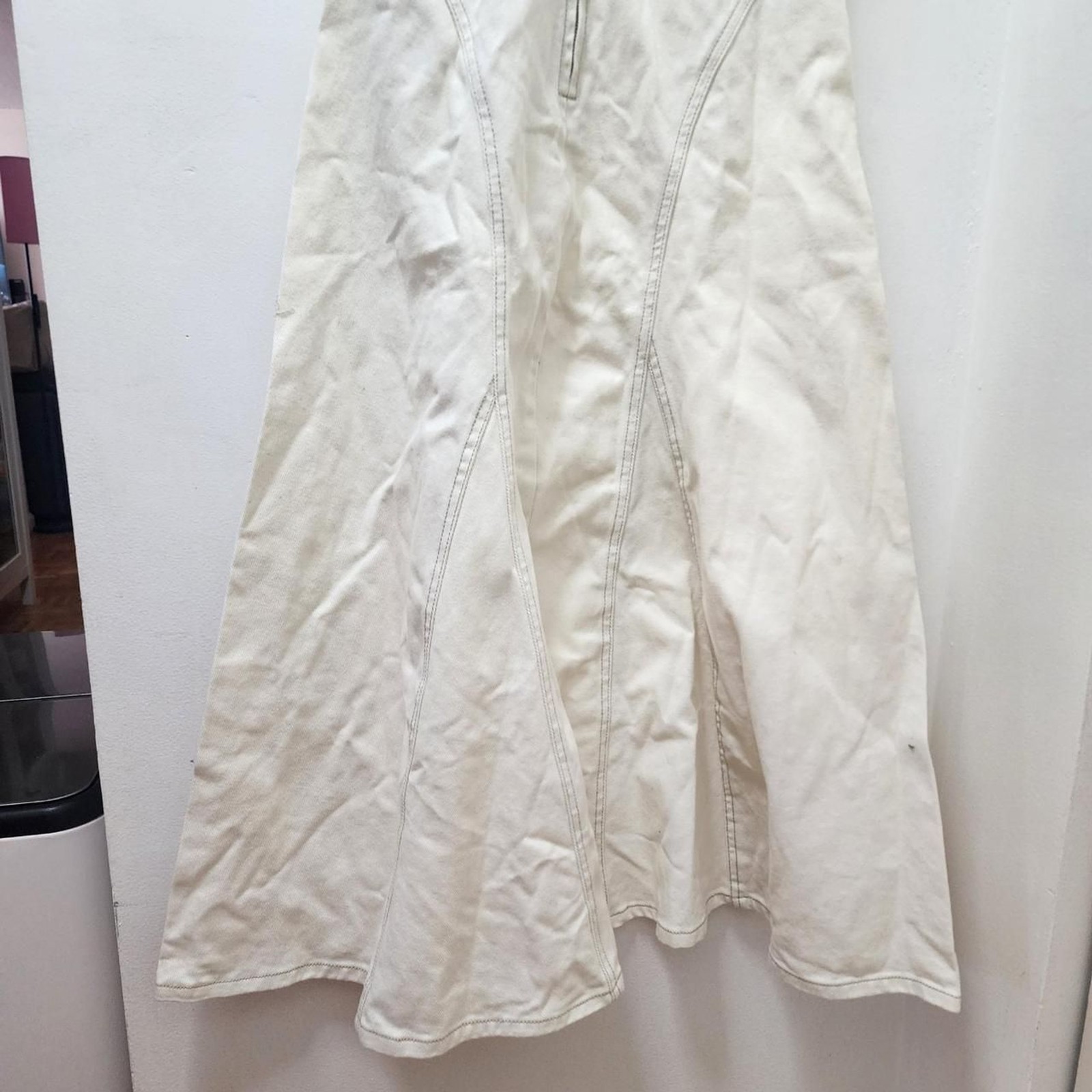 From-future Women’s White and Cream Dress