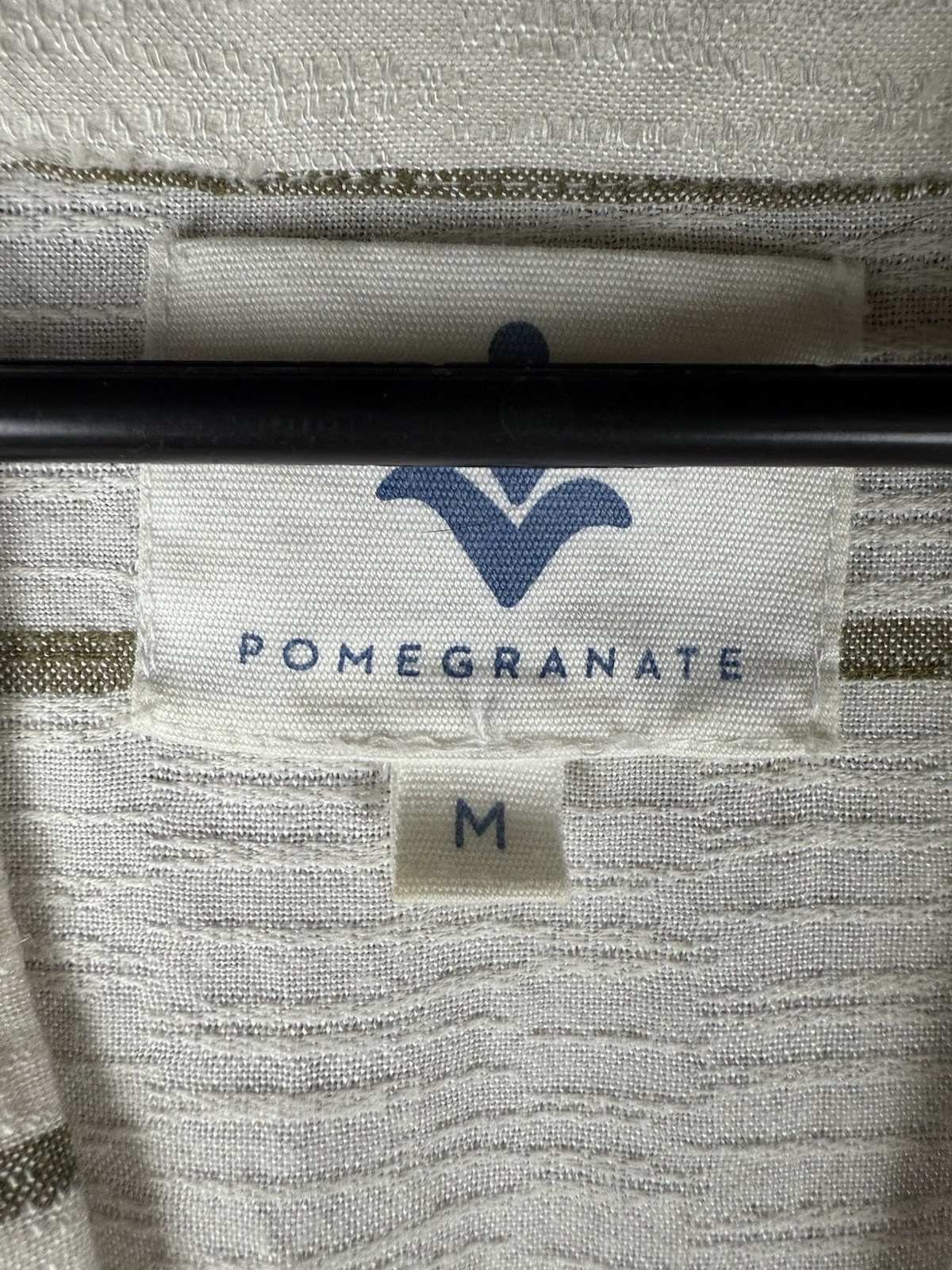 Pomegranate Viscose Three Quarter Sleeves dress With Embroidery Details Size M