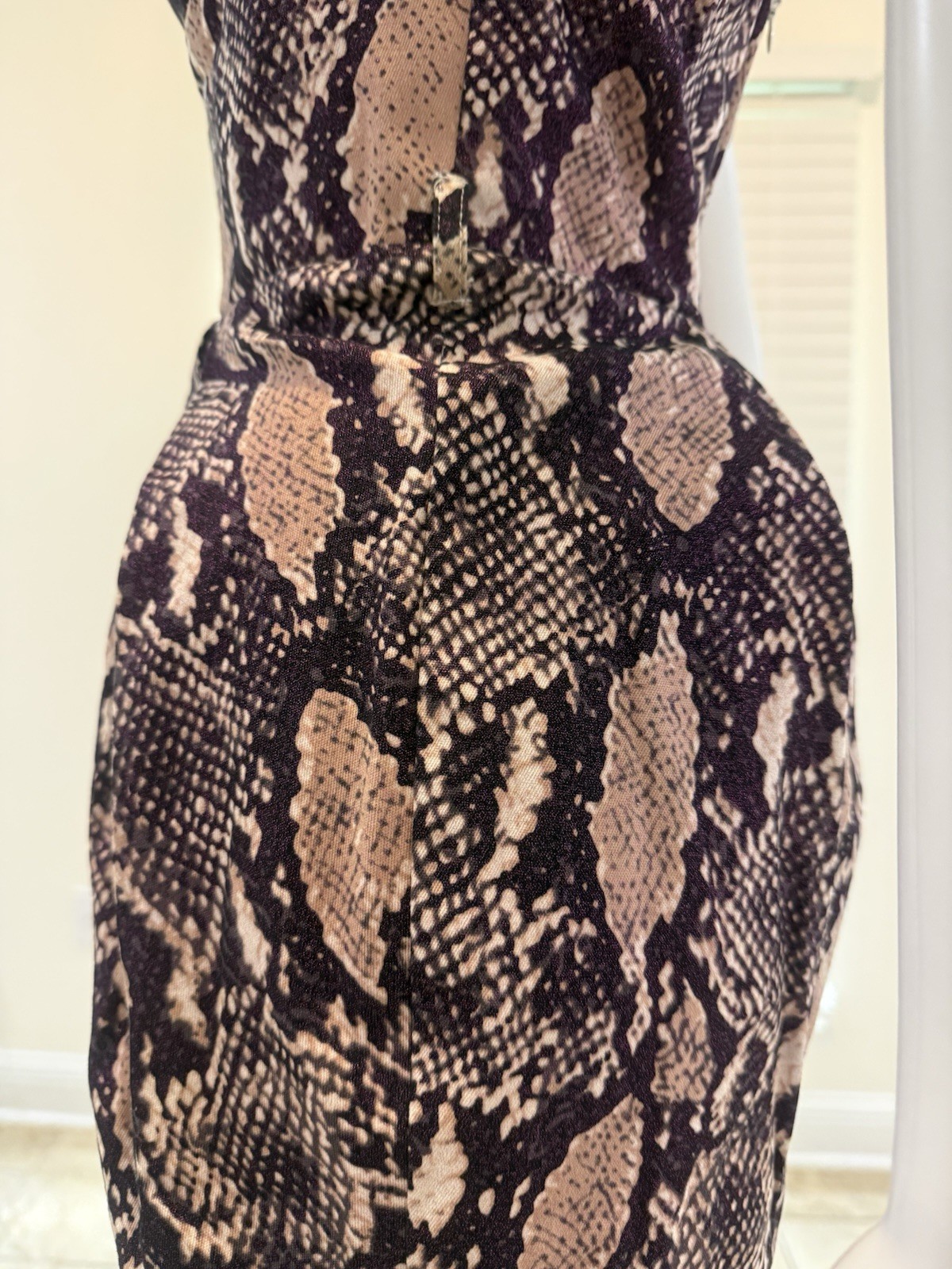 Forever Unique Vintage Bandeau Python Tulip Mini Dress Size12