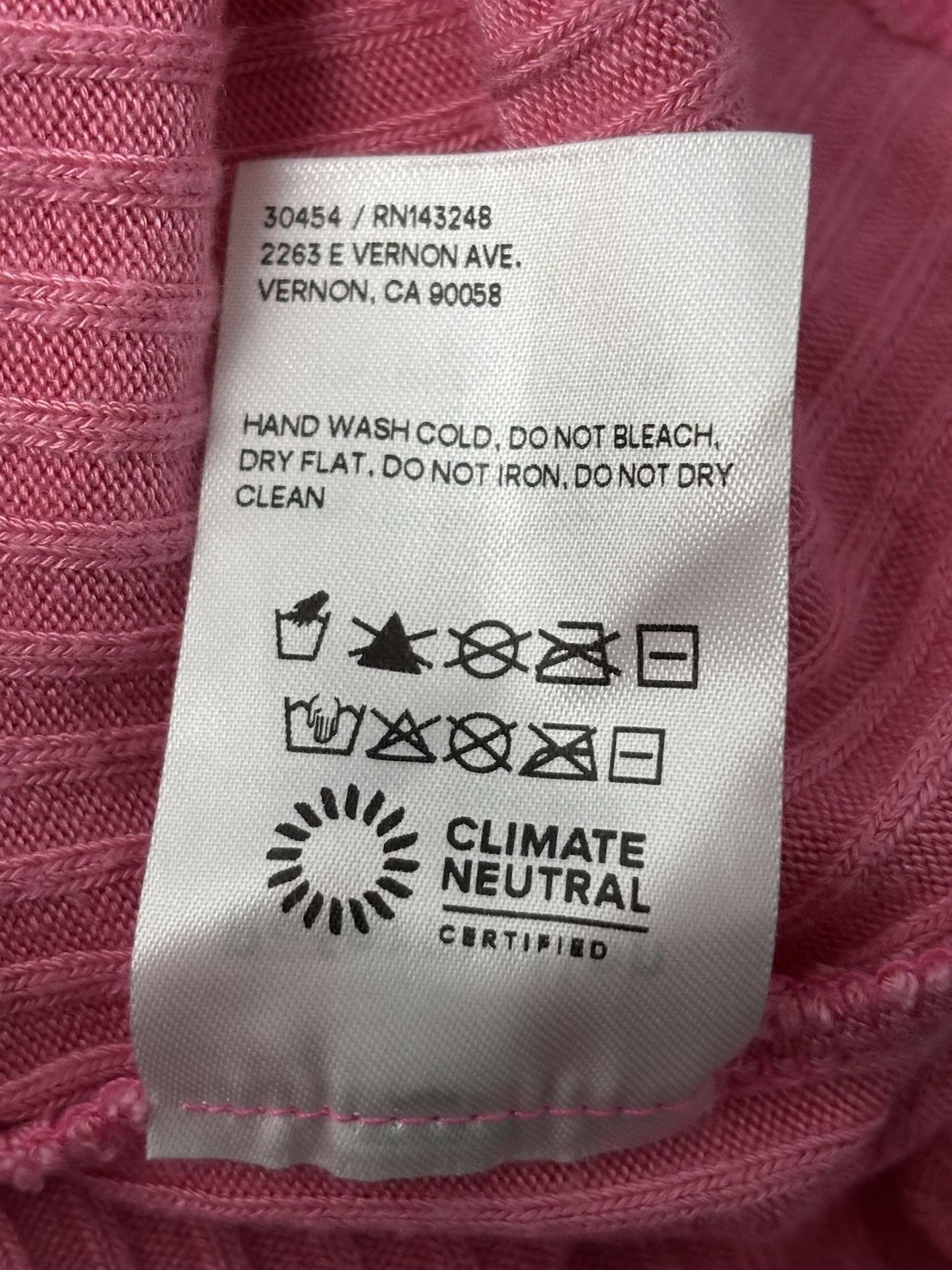 Reformation Paso Ribbed Knit Tank Dress Womens XL Pink Button Front Loungewear