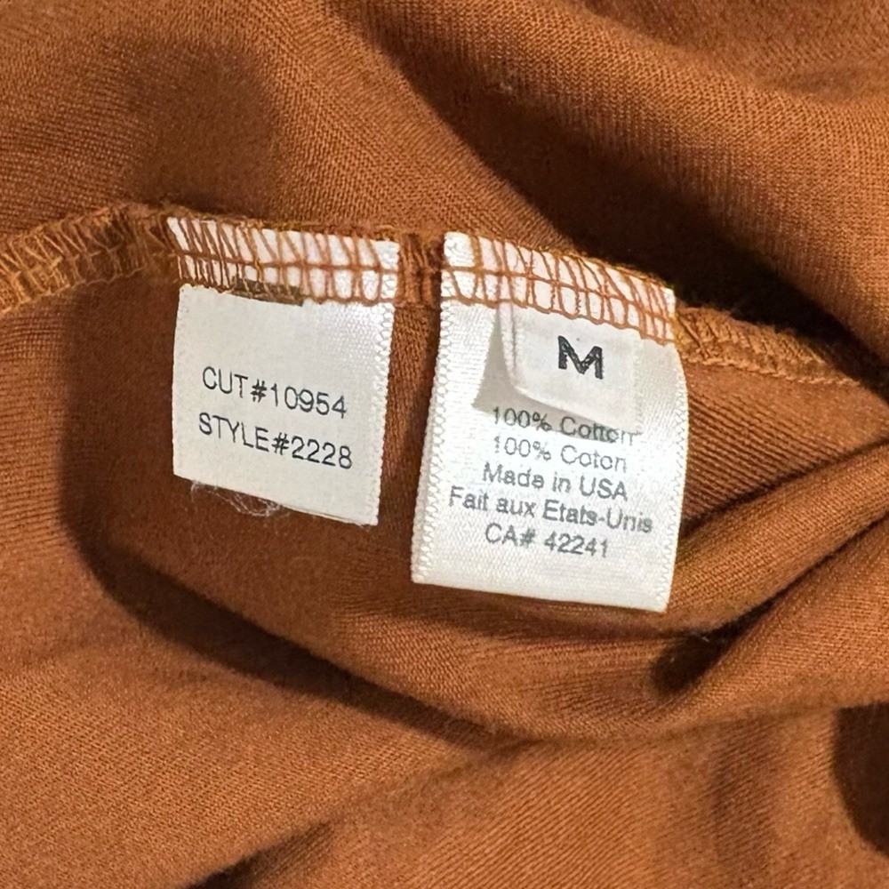 Stark X Size Medium Brown Ruched Button Up Long Sleeve Mini Dress Neutral Preppy