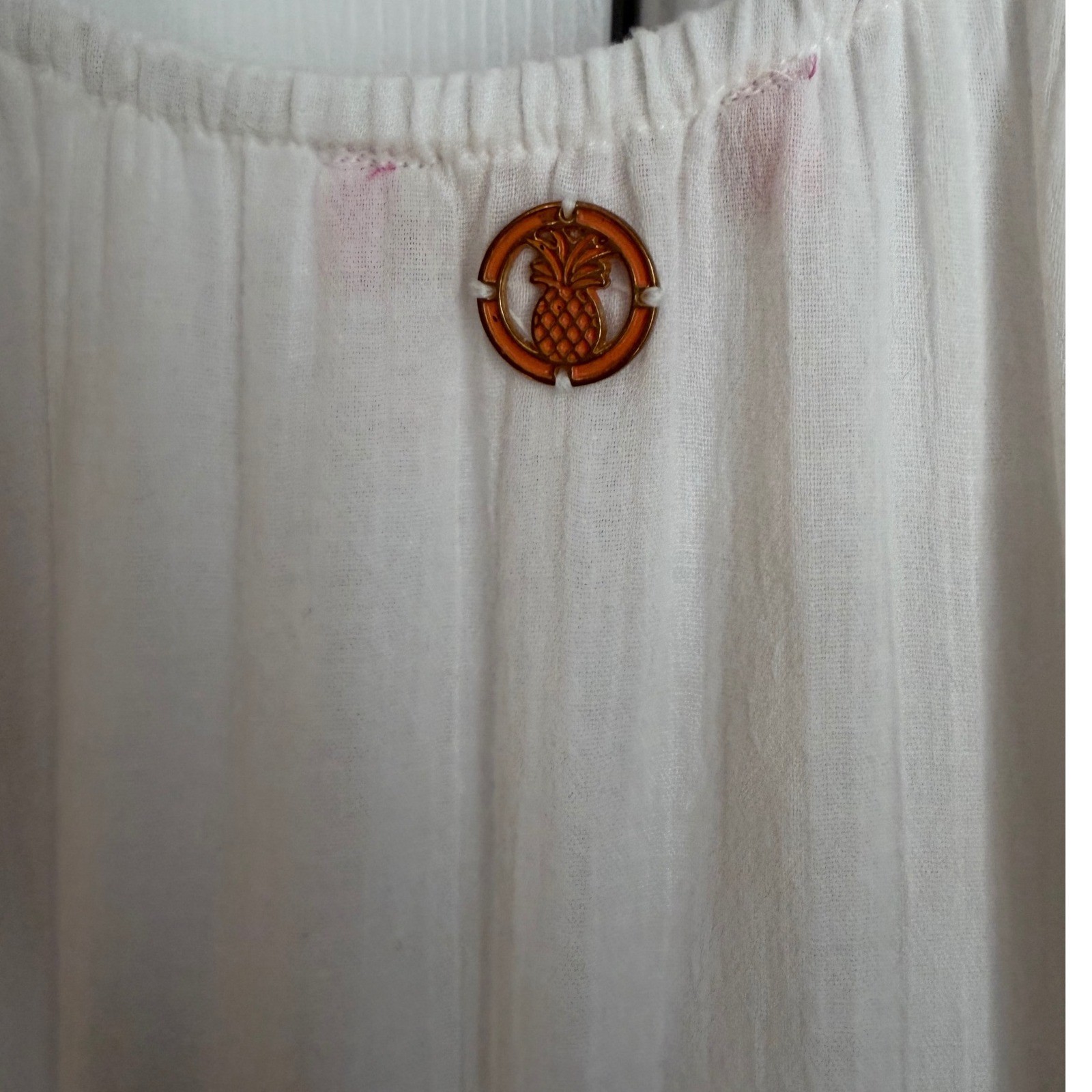 Simply Southern Embroidered Boho Peasant Dress White Cotton Cottagecore Beach S
