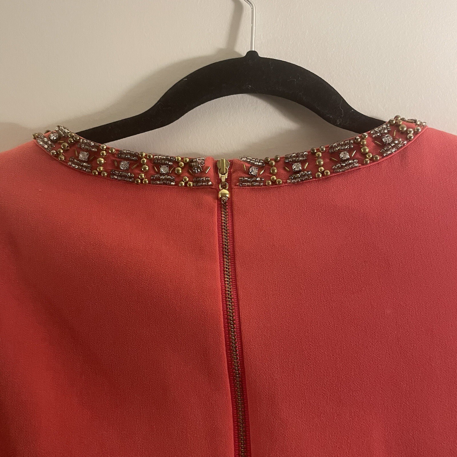 Lilly Pulitzer – Bronte Shift – Watermelon Pink – Beaded Neckline Dress sz 2