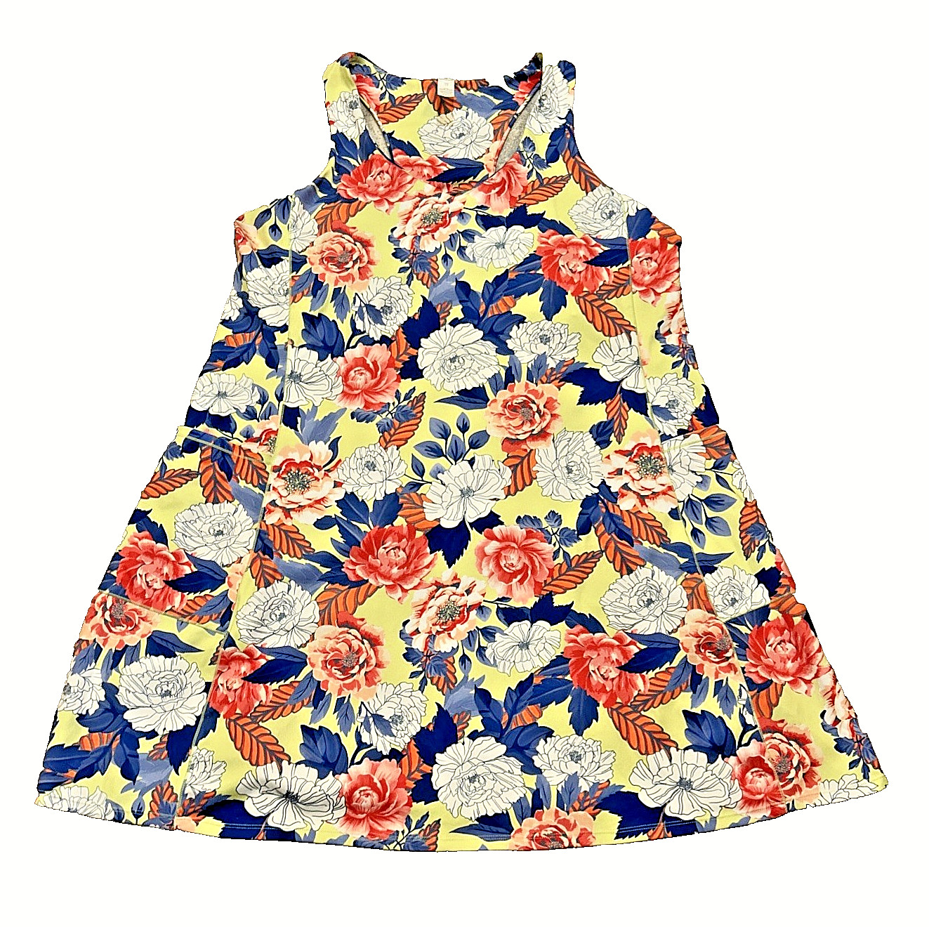 Marika Athletics Active Dress 1X Sundress Comfort Stretch Side Pocket Racer Back