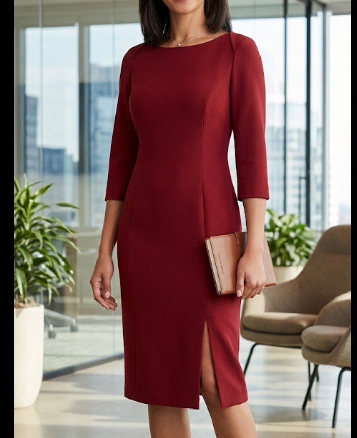 Antonio Melani dress, size 10, color terracotta, no stretch, excellent conditio
