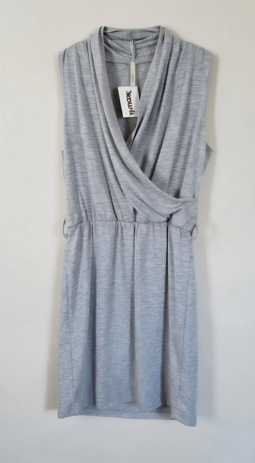 Bella D, Womens Short Sleeveless Dress, Gray Color, Size S