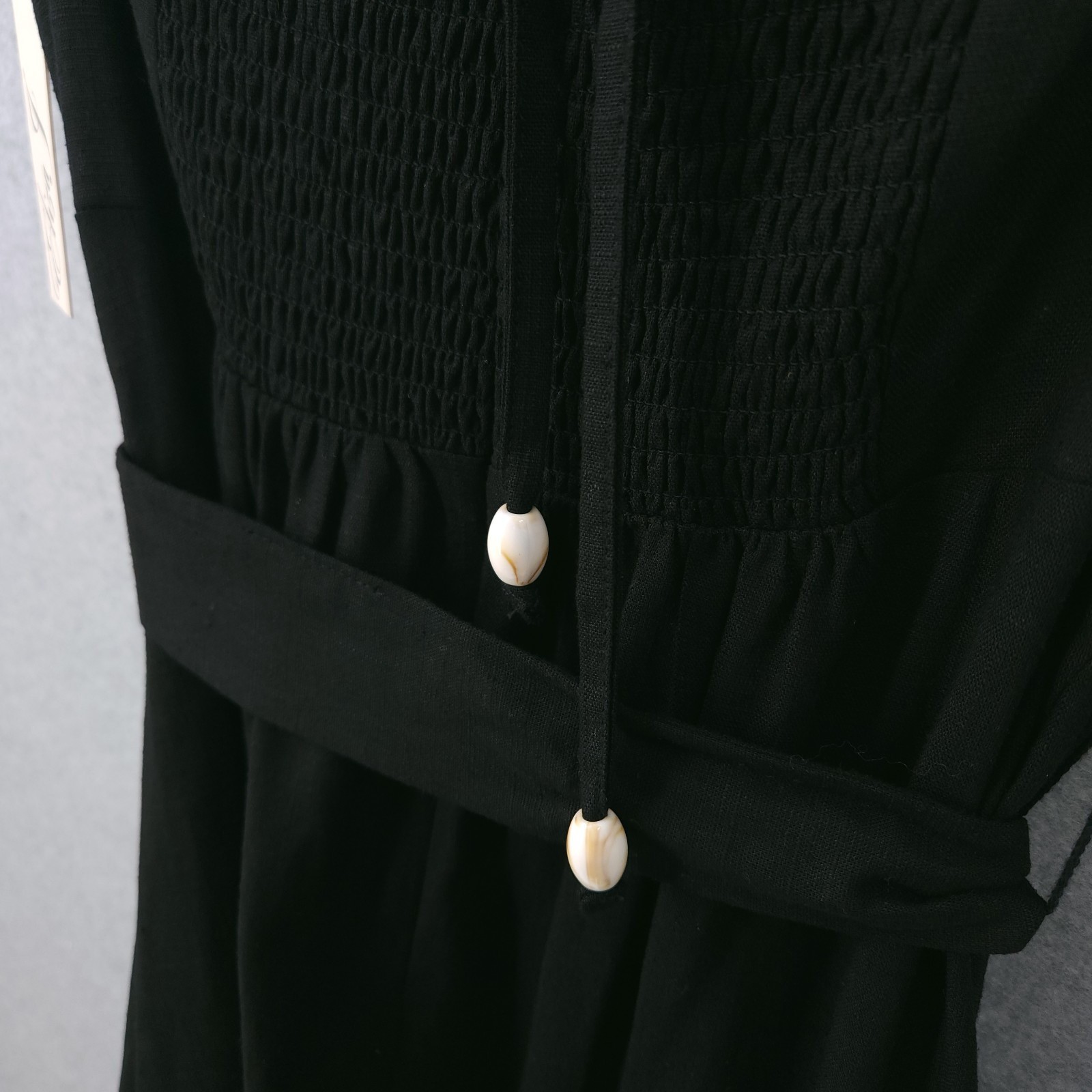 Eliza J Beaded Strap Contrast Trim Halter Midi Black Sleeveless Dress Womens 4