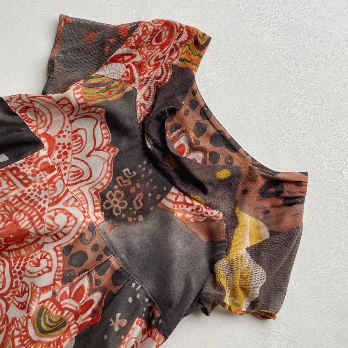 MOYURU / io comme io Cotton Design Dress Pullover All-Over Print Excellent