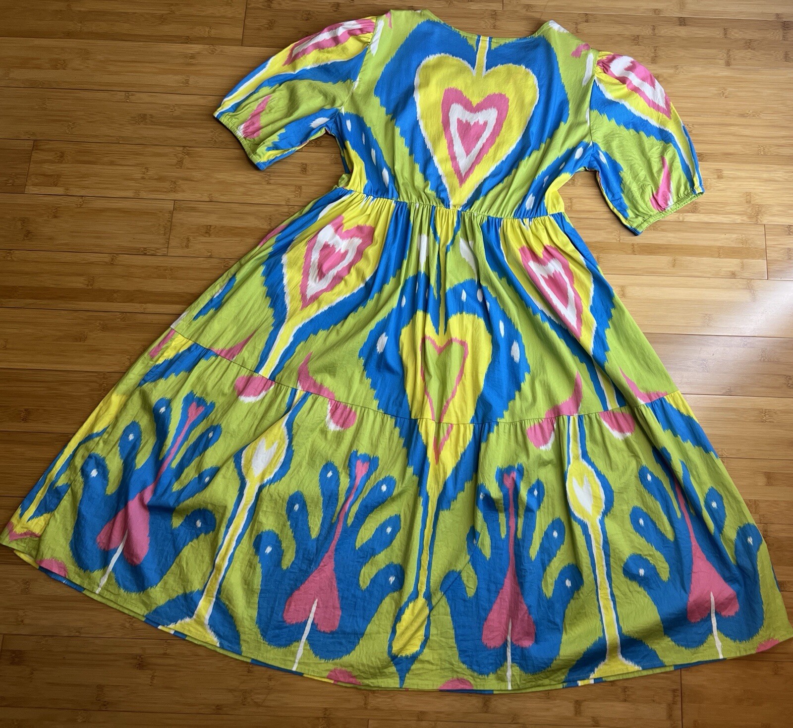 Sheridan French Women pullover Resin floral detail Colorful Arcadia Dress|SZ:L