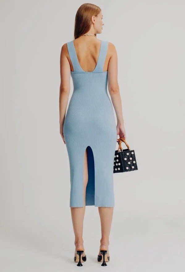 Torn By Ronny Kobo Etta Blue Dress M