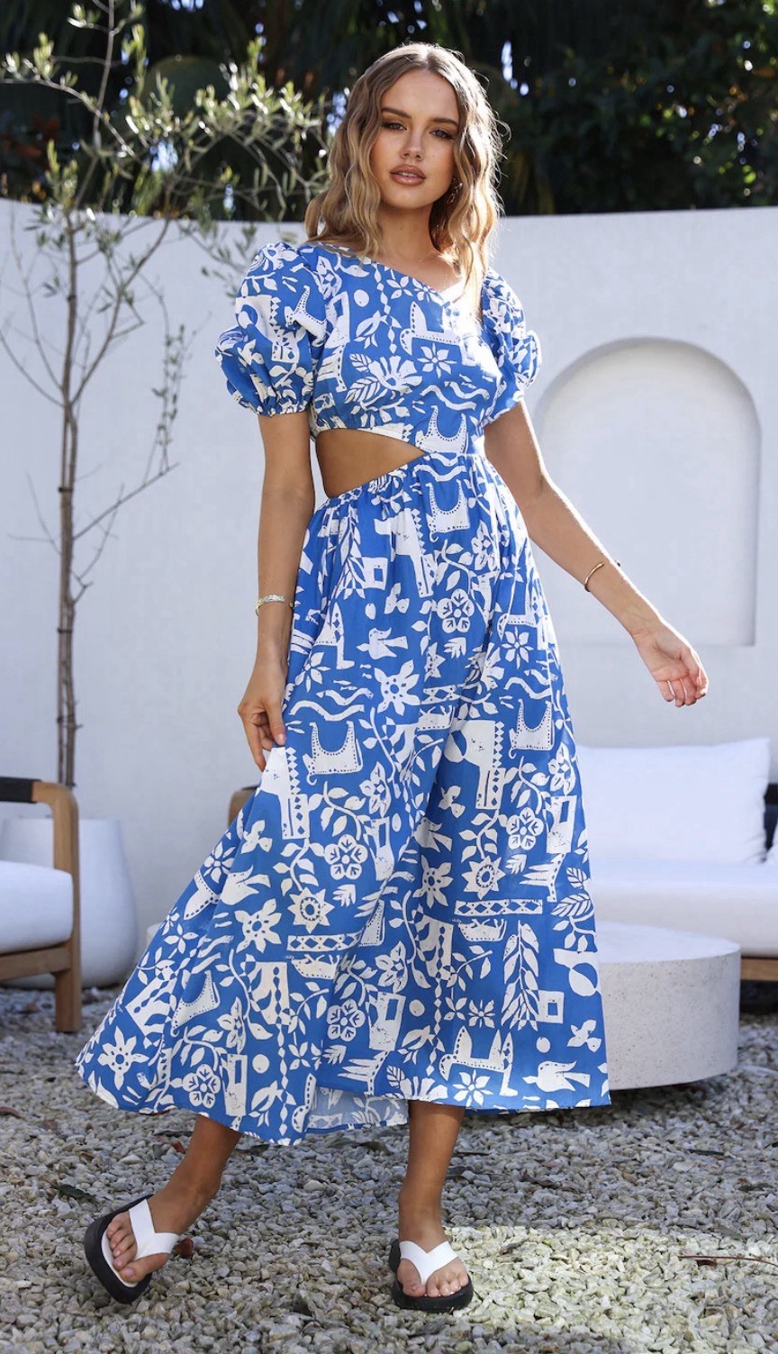 All About May Maxi Dress Blue