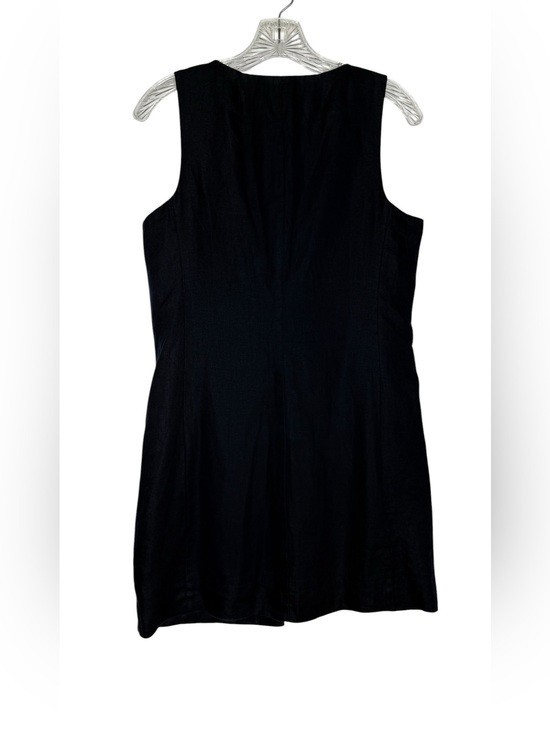 Alex Mill Navy Linen Button Front Shift Dress Size S