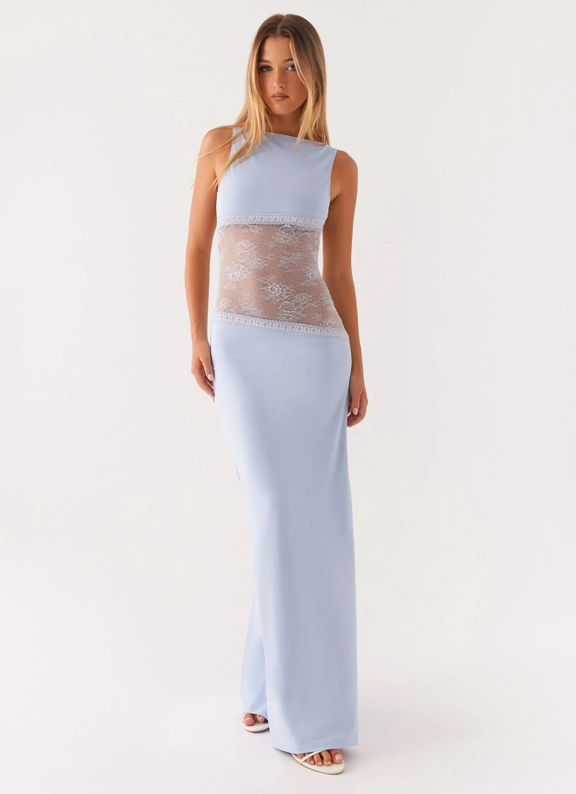 Peppermayo Lucinda Maxi Dress Blue Size 6 Never Worn In Original Packaging OOS