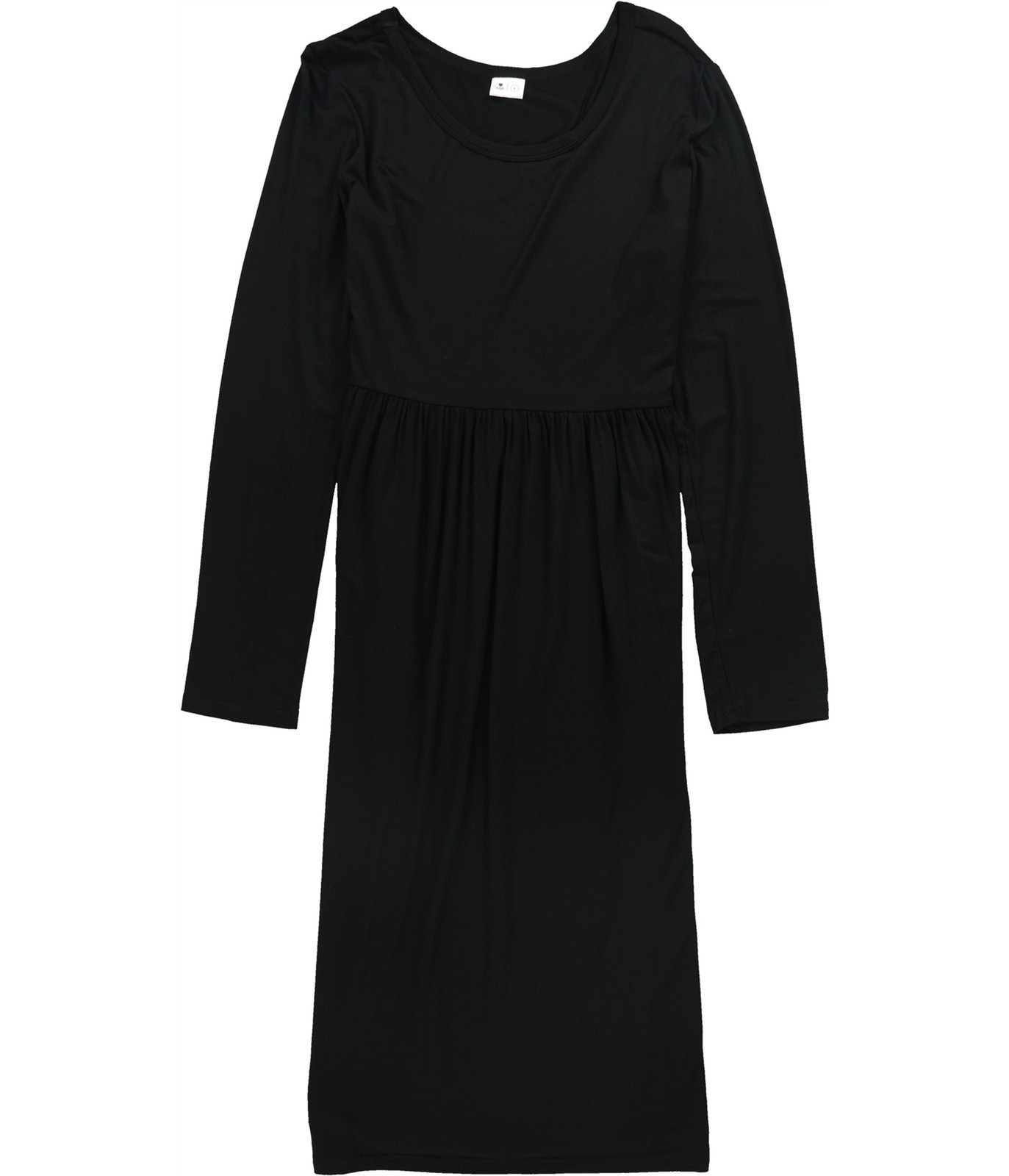 IUGA Womens Solid With Pockets T-Shirt Shirt Dress, Black, Large