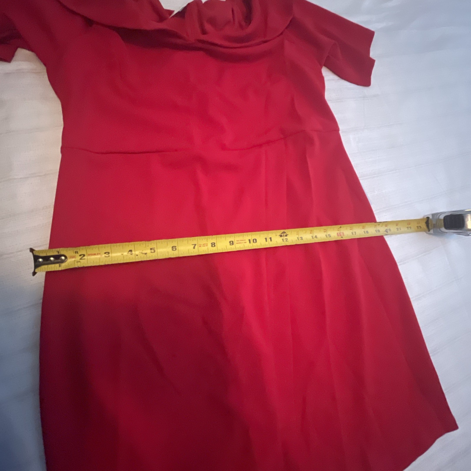 NWT Vanity Room off-the-shoulder mini dress with half sleeves and asymmetrical