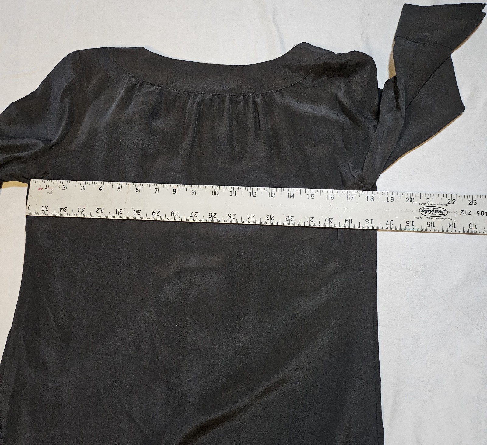 Rory Becca 100% Silk Little Black Mini Dress/Tunic SZ S Classic,Minimalist