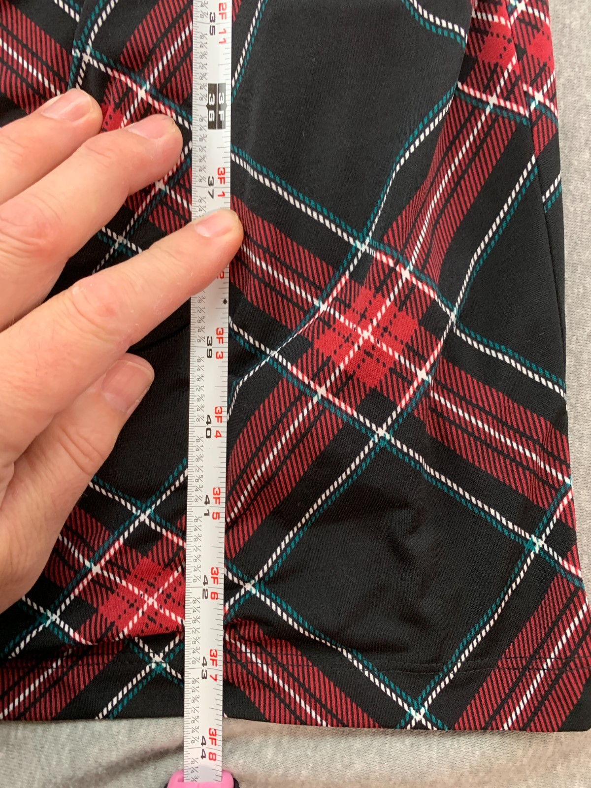 Clover and Sloane High Neck Side Pleated A-line Sheath Dress Women 8 Black Plaid