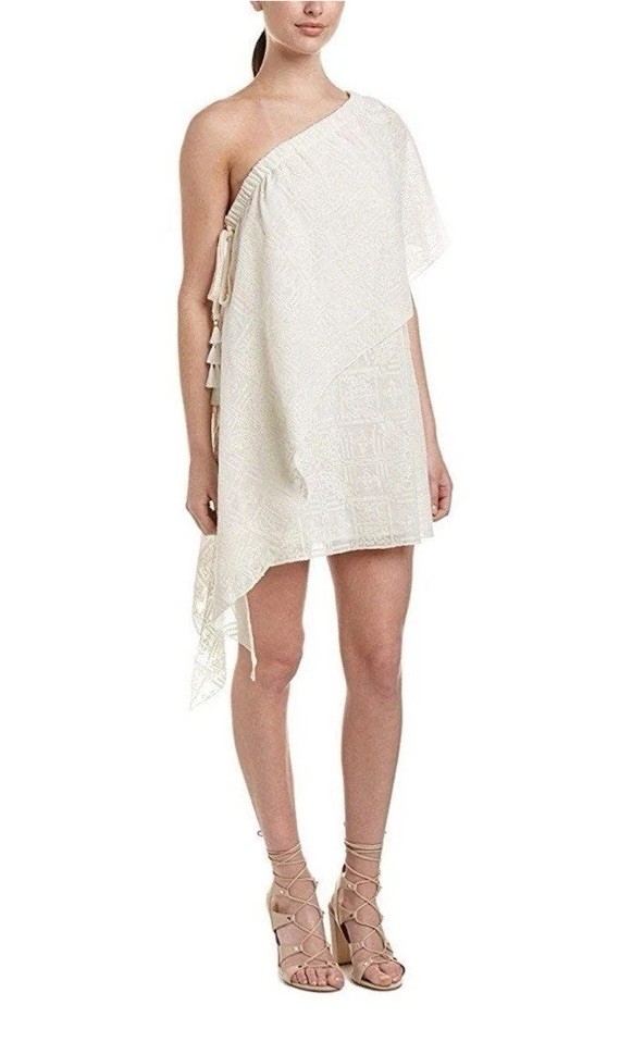 Sexy One Shoulder RED CARTER NWT Ivory Small Mini With Tassles SO HOT!!!