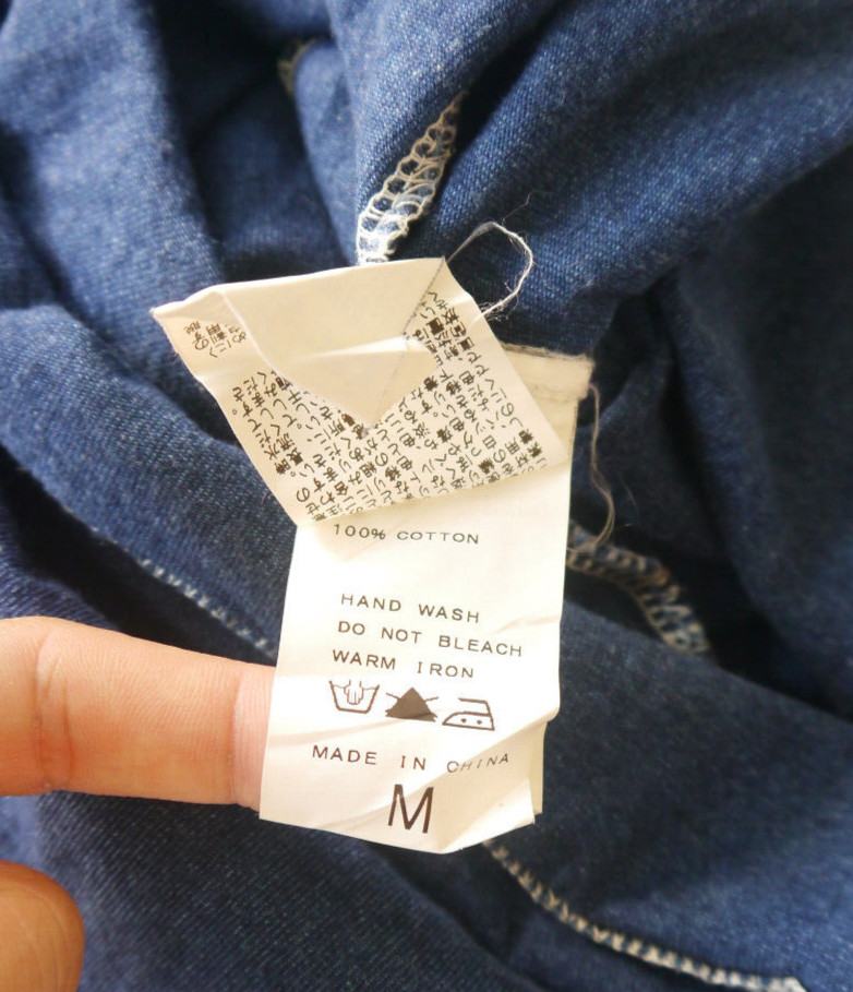 Journal Standard JS Work Indigo Blue 2 Pocket Dress Sz M Japan