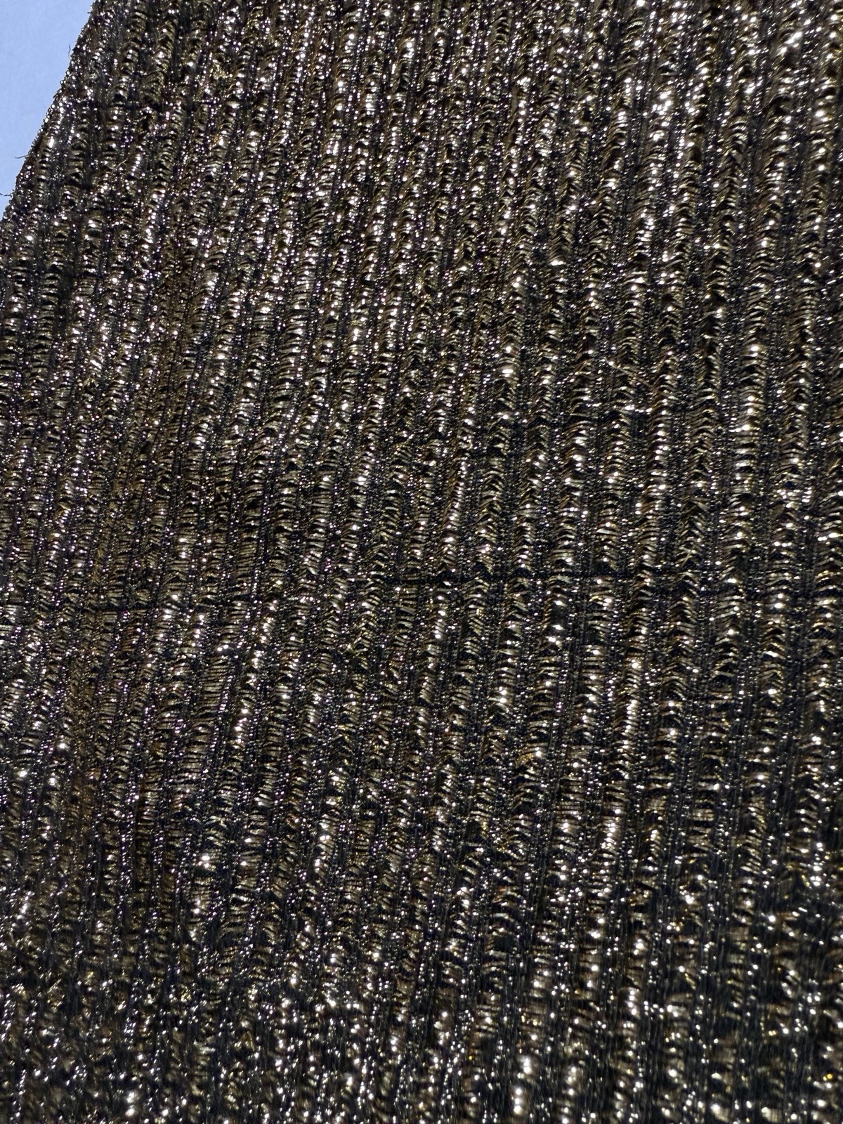 Halston IV 1980s Dorian Black Metallic Gold Lame Maxi Full Length Caftan Kaftan