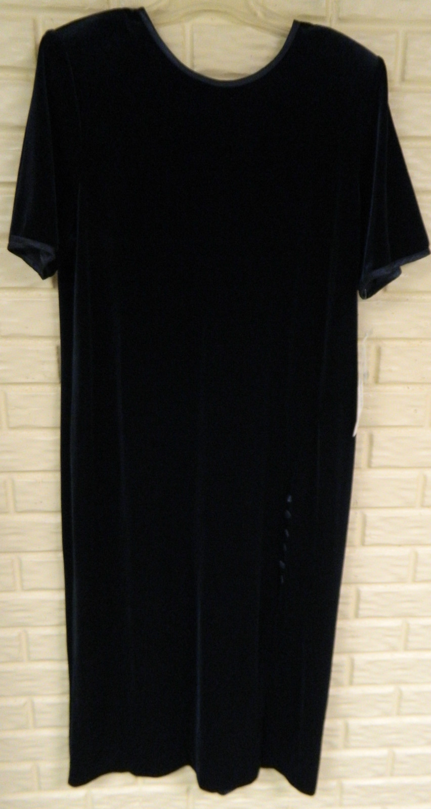 NWT ELEGANT VIRGO SIZE 10P 10 PETITE BLACK FULL LENGTH DRESS 100% POLYESTER
