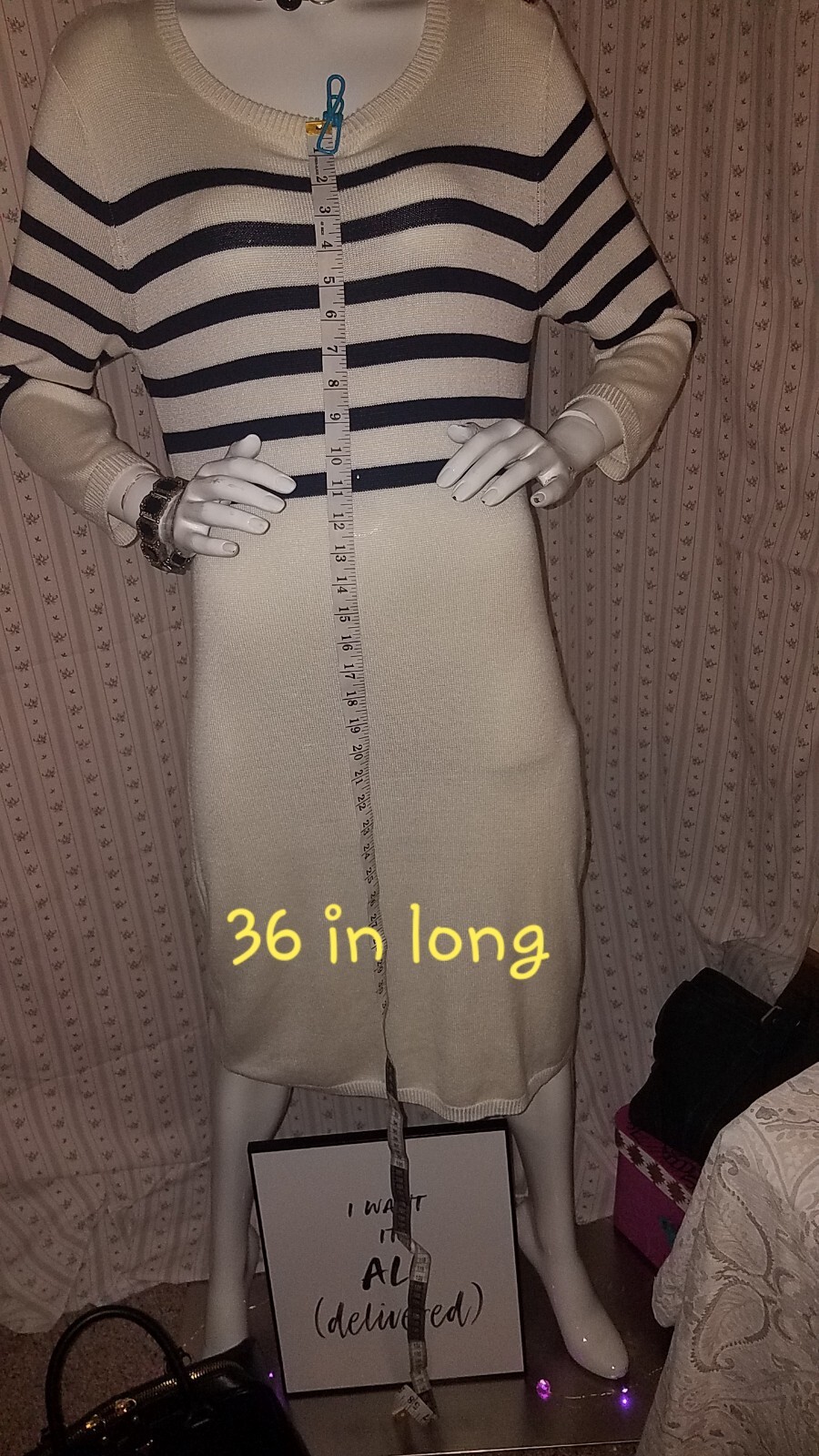 Willow and Wind Size Large Rayon fabric Sweater Dress