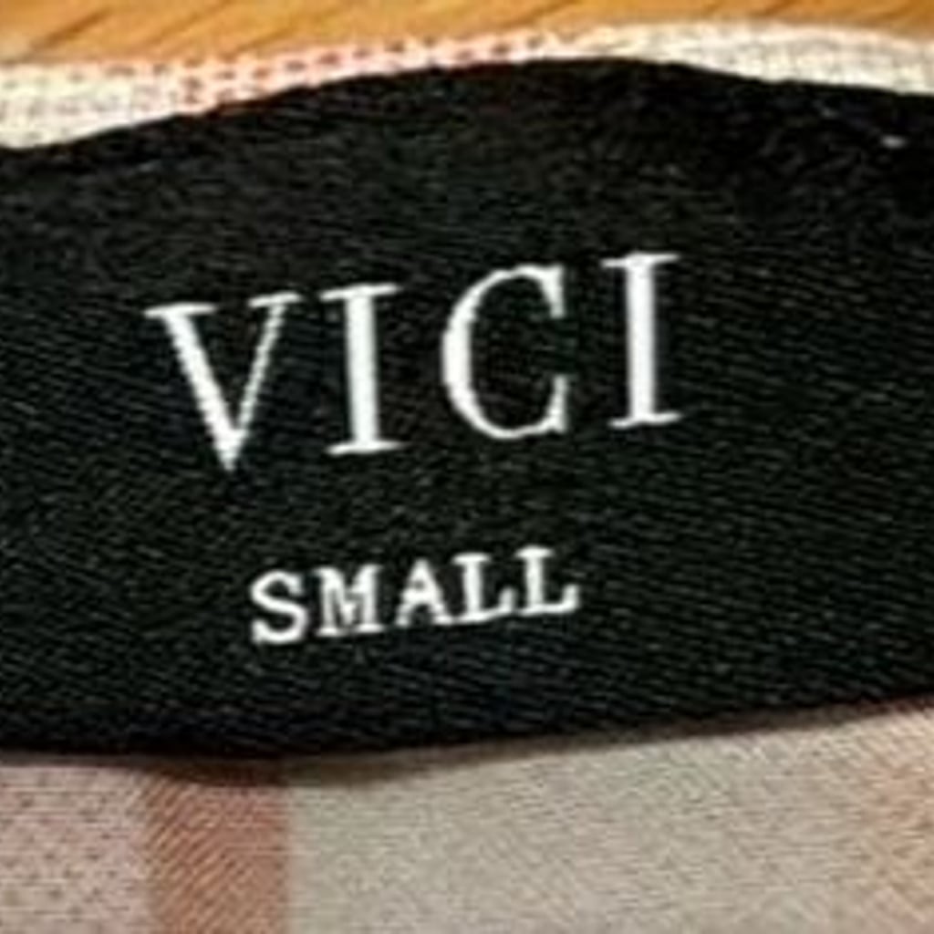 VICI Multi-Color Striped V-Neck Short Sleeve Maxi Dress
