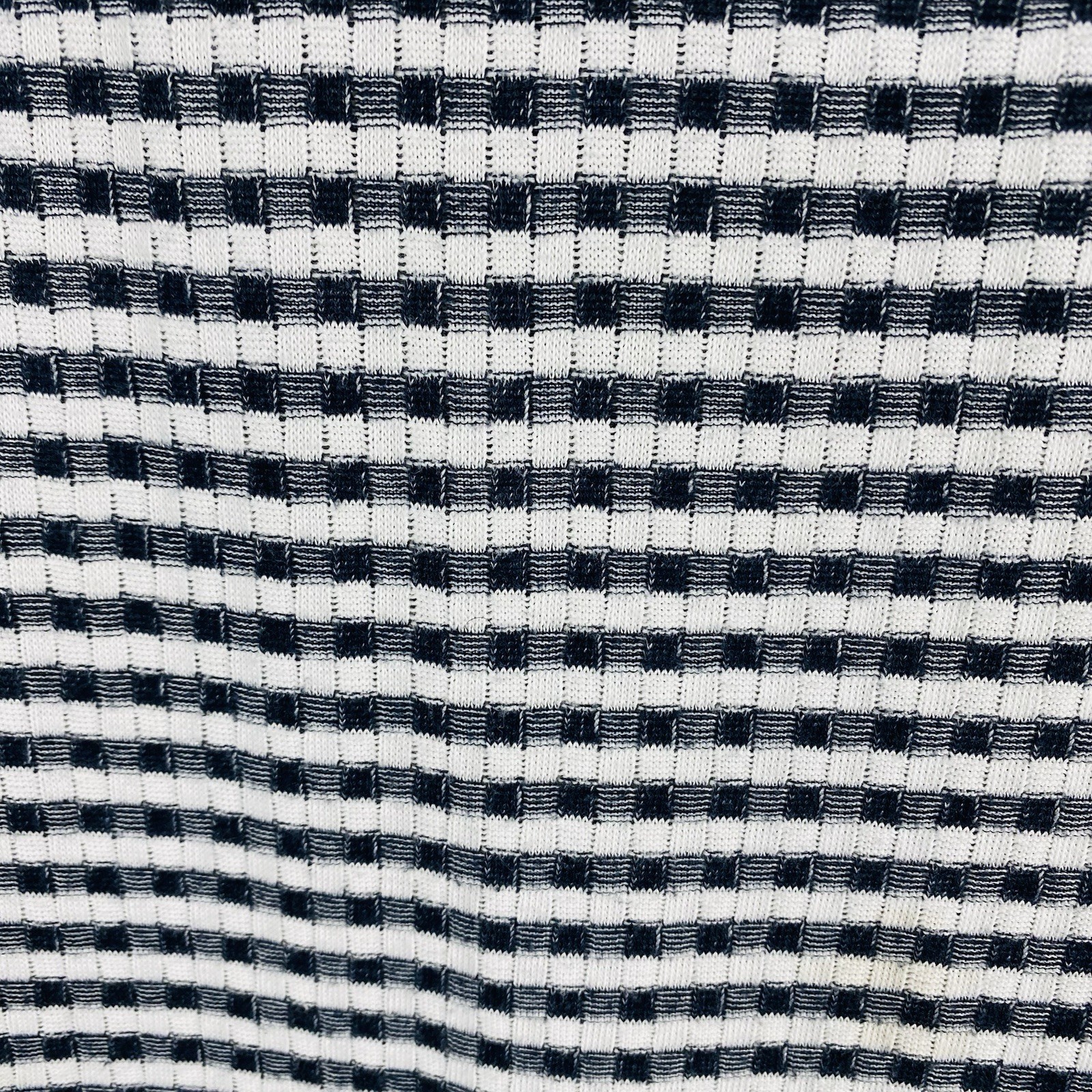 Lou & Grey Midi Dress XL Gingham Sleeveless Cotton Blend Navy Blue White