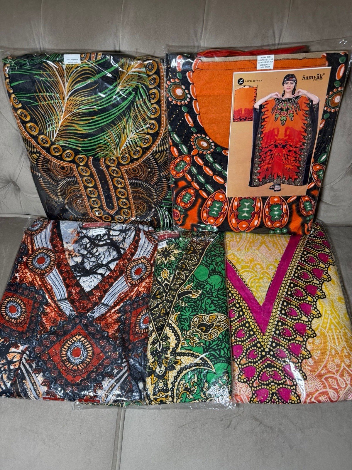 Nigerian Kaftan Dresses For Women (Different Colors and Patterns Available)