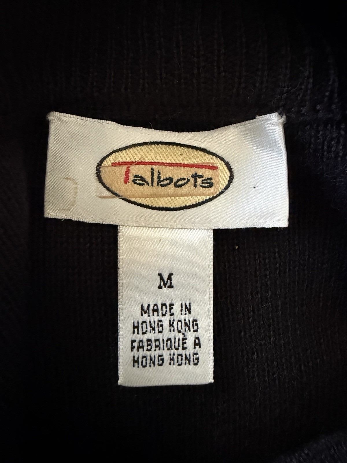 Talbots Black Mock Neck Knit Maxi Sweater Dress Short Sleeve Side Slit M