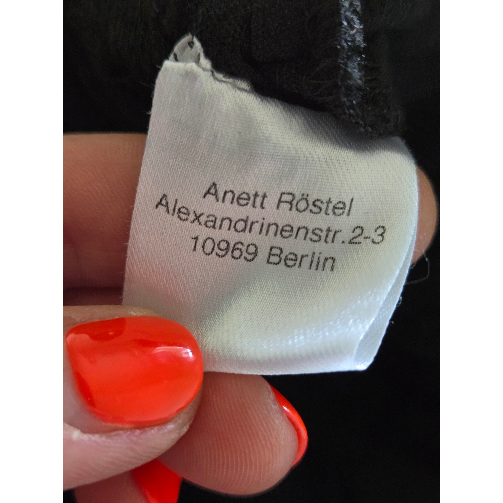 Rostfrei Anett Rostel Black Textured Dress Avant Garde Art To Wear Lagenlook