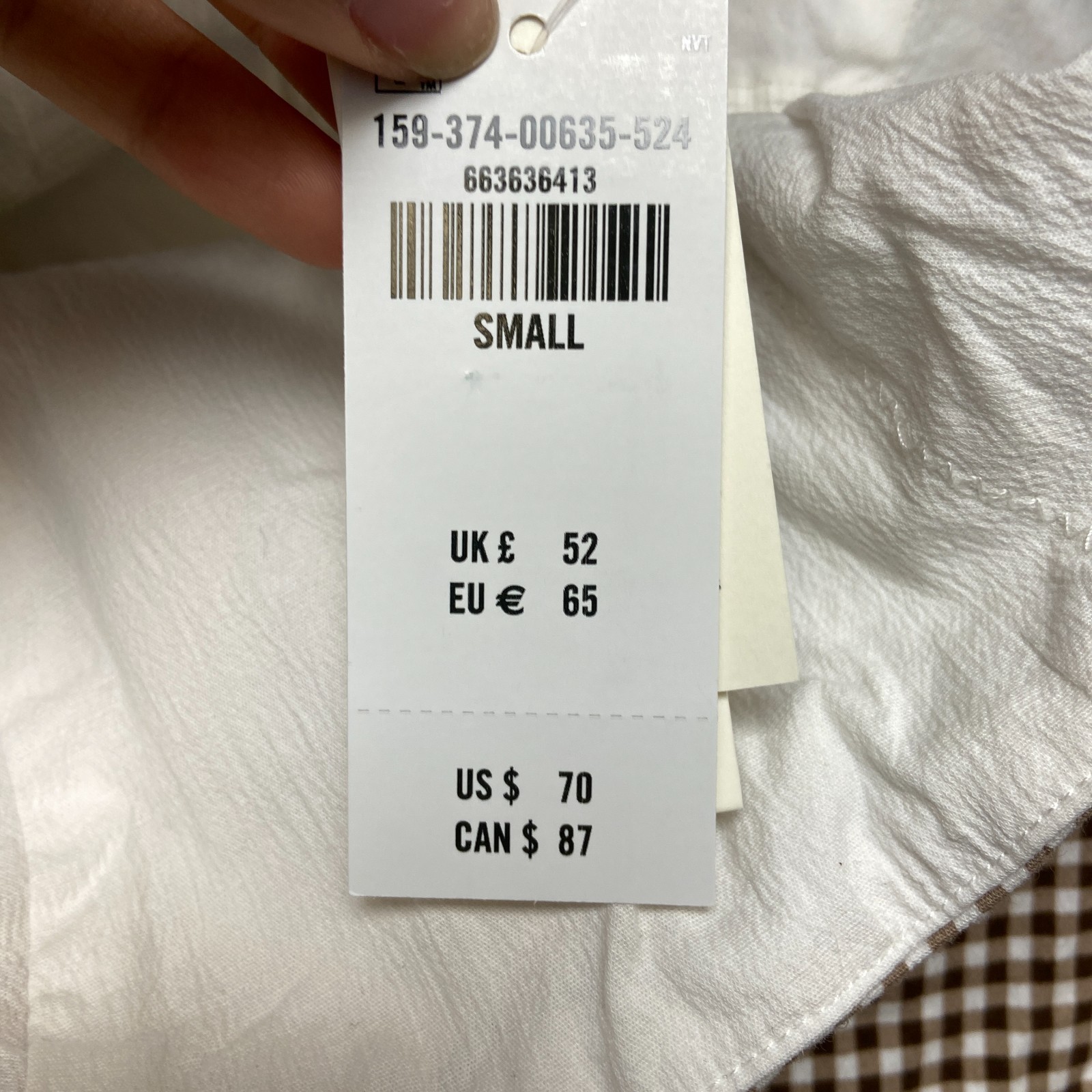 Abercrombie & Fitch Tweed Split Mini Dress Women Small Brown Lined Gingham Check