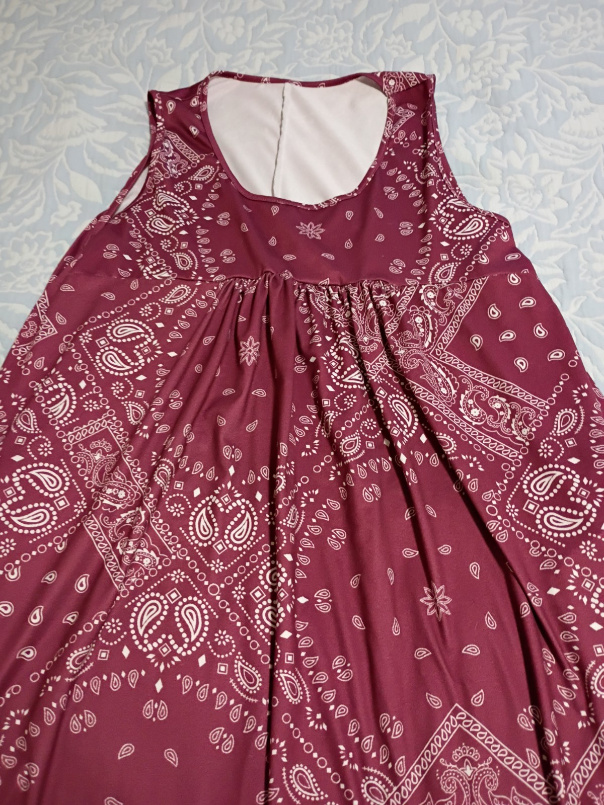 Size 2XL Bandana Dress With Pockets