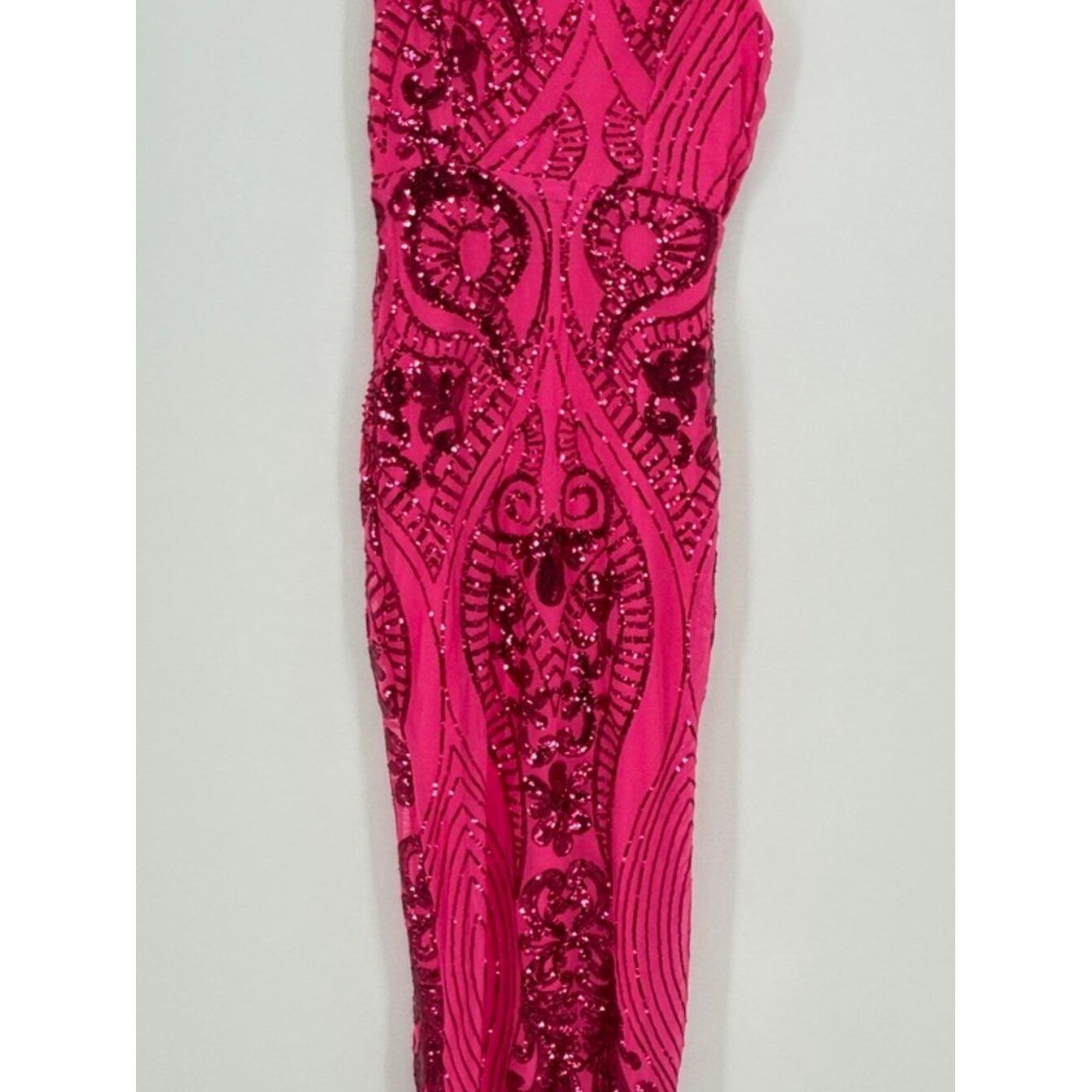 Haute Monde Fuchsia Pink Sequin Dress Small Cocktail Homecoming Hoco Statement