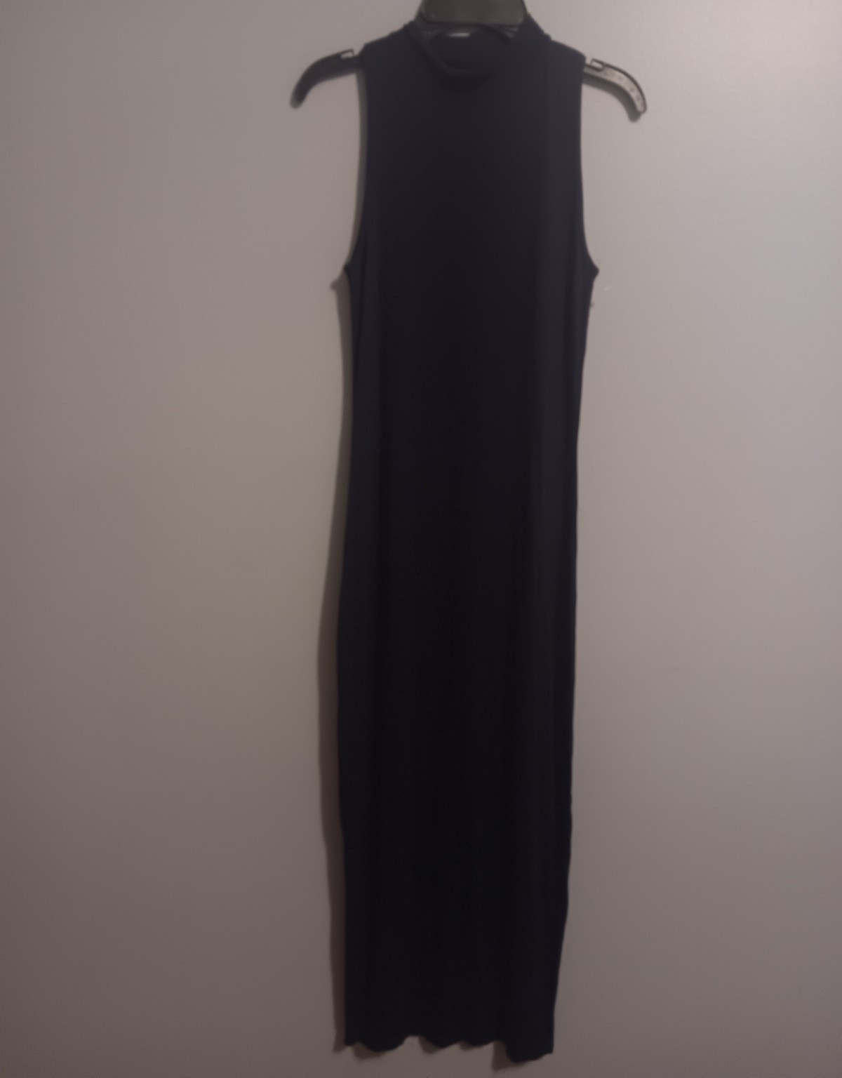 Boohoo Women’s Navy Stretch Knit Bodycon Midi Dress Turtleneck US 4