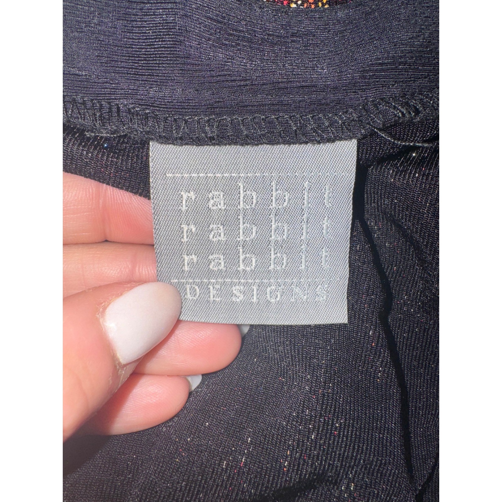 Rabbit Designs Cardigan Womens Multi Metallic Chevron Zigzag Vintage 14M